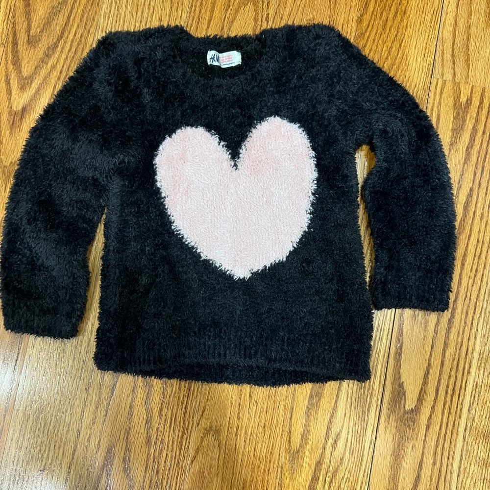Pink heart sweater